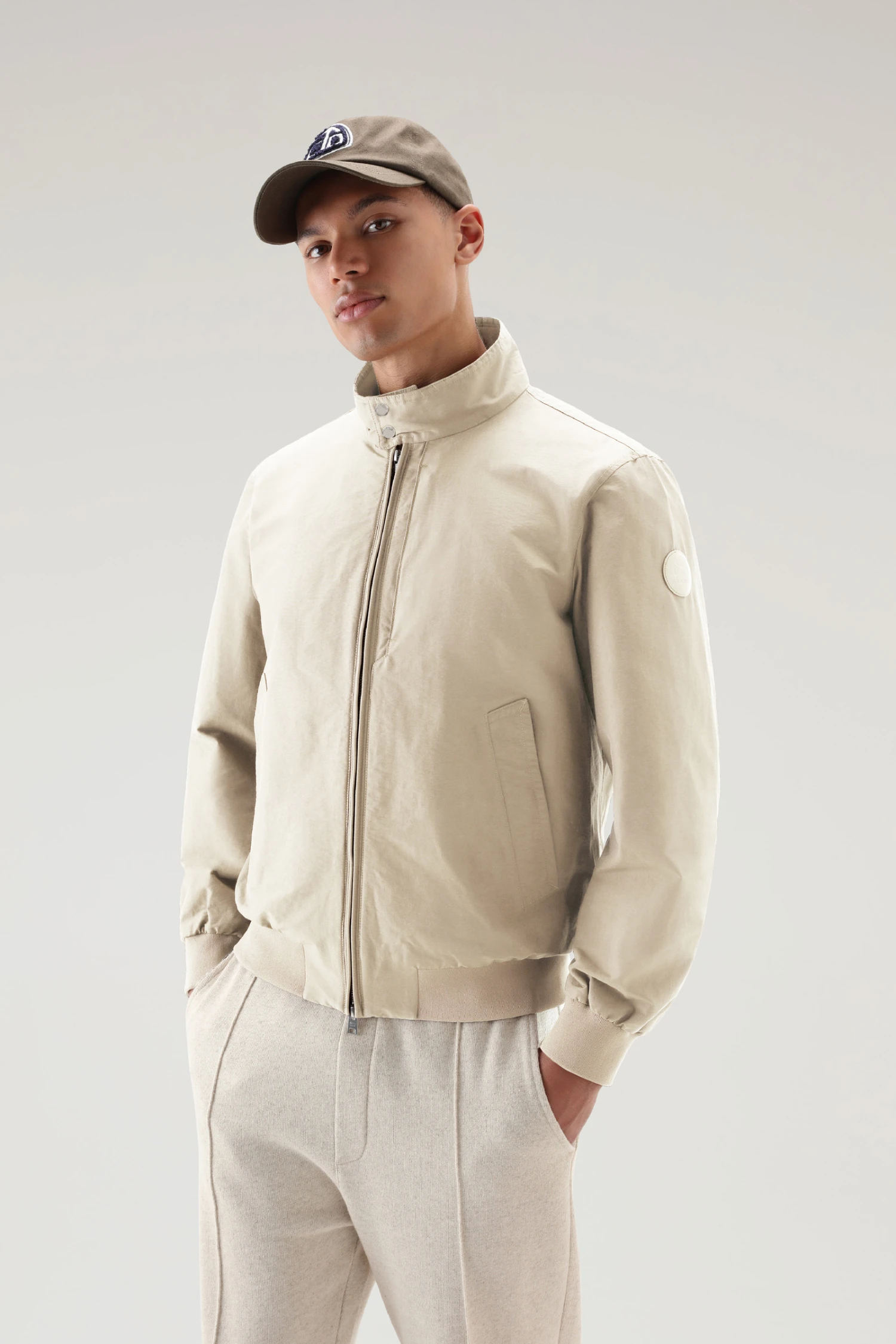 Woolrich Bomber Cruiser In Light Eco Ramar - Uomo - Beige 3 Woolrich Bomber Cruiser In Light Eco Ramar - Uomo - Beige