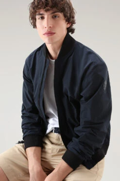 Woolrich Bomber City In Urban Touch - Uomo - Blu -Offerta Economica Vestiario CFWOOU0712MRUT3128 3989 3