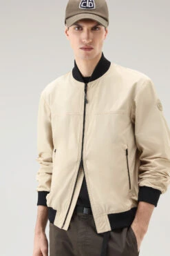 Woolrich Bomber City In Urban Touch - Uomo - Beige -Offerta Economica Vestiario CFWOOU0712MRUT3128 4377 3