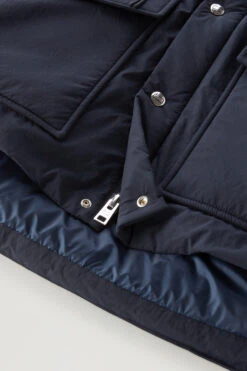 Woolrich Giacca Aleutian In Nylon Eco Taslan Imbottita Con Cappuccio Removibile - Uomo - Blu -Offerta Economica Vestiario CFWOOU0715MRUT3327 3989 10