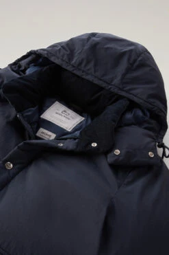 Woolrich Giacca Aleutian In Nylon Eco Taslan Imbottita Con Cappuccio Removibile - Uomo - Blu -Offerta Economica Vestiario CFWOOU0715MRUT3327 3989 5