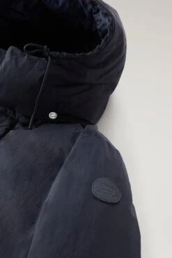 Woolrich Giacca Aleutian In Nylon Eco Taslan Imbottita Con Cappuccio Removibile - Uomo - Blu -Offerta Economica Vestiario CFWOOU0715MRUT3327 3989 7