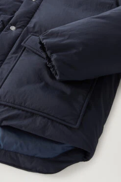 Woolrich Giacca Aleutian In Nylon Eco Taslan Imbottita Con Cappuccio Removibile - Uomo - Blu -Offerta Economica Vestiario CFWOOU0715MRUT3327 3989 9