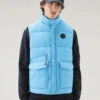 Woolrich Gilet Aleutian In Nylon Riciclato Eco Taslan Trapuntato - Uomo - Blu
