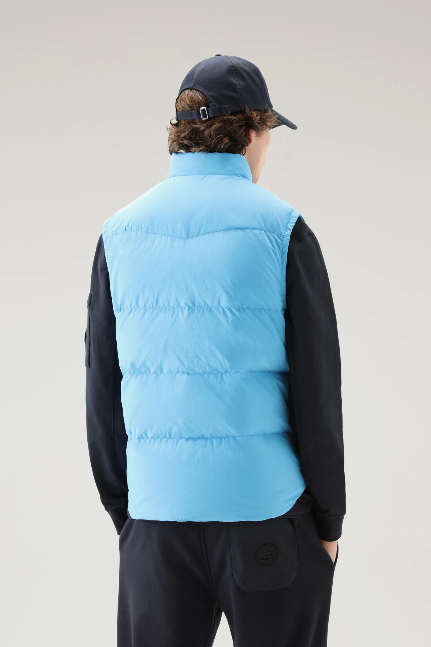 Woolrich Gilet Aleutian In Nylon Riciclato Eco Taslan Trapuntato - Uomo - Blu 5 Woolrich Gilet Aleutian In Nylon Riciclato Eco Taslan Trapuntato - Uomo - Blu - immagine 3