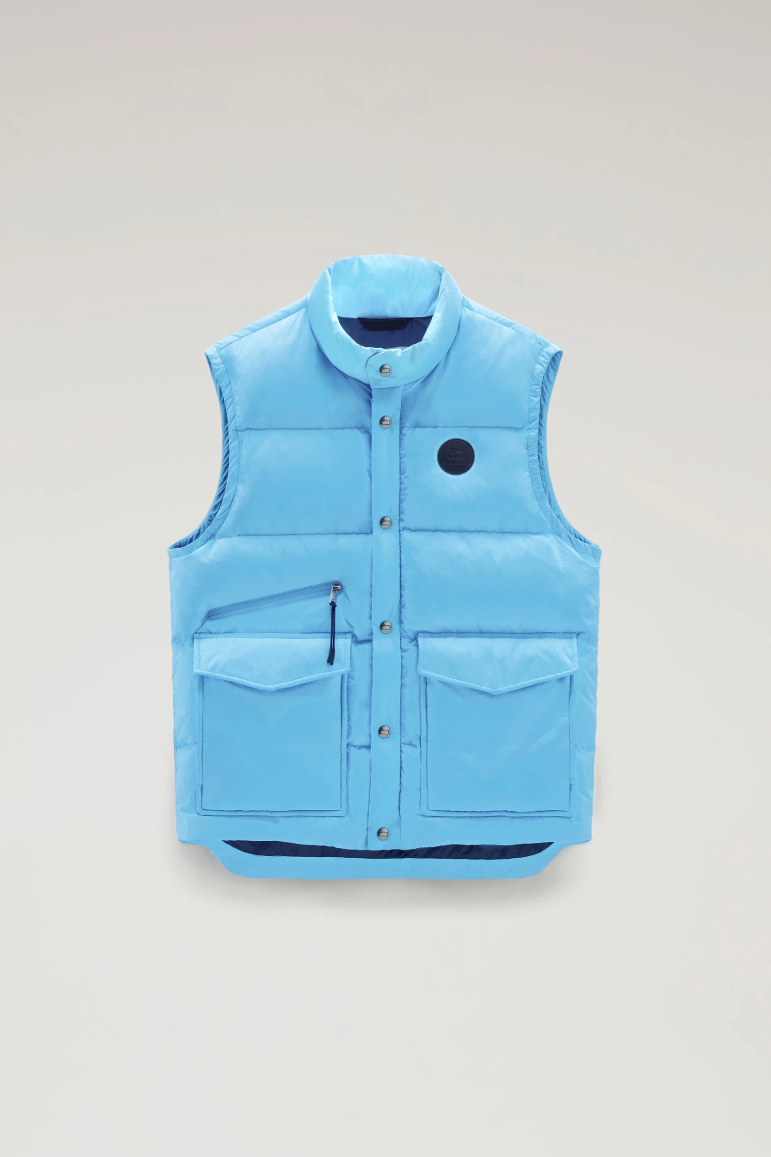 Woolrich Gilet Aleutian In Nylon Riciclato Eco Taslan Trapuntato - Uomo - Blu 7 Woolrich Gilet Aleutian In Nylon Riciclato Eco Taslan Trapuntato - Uomo - Blu - immagine 5
