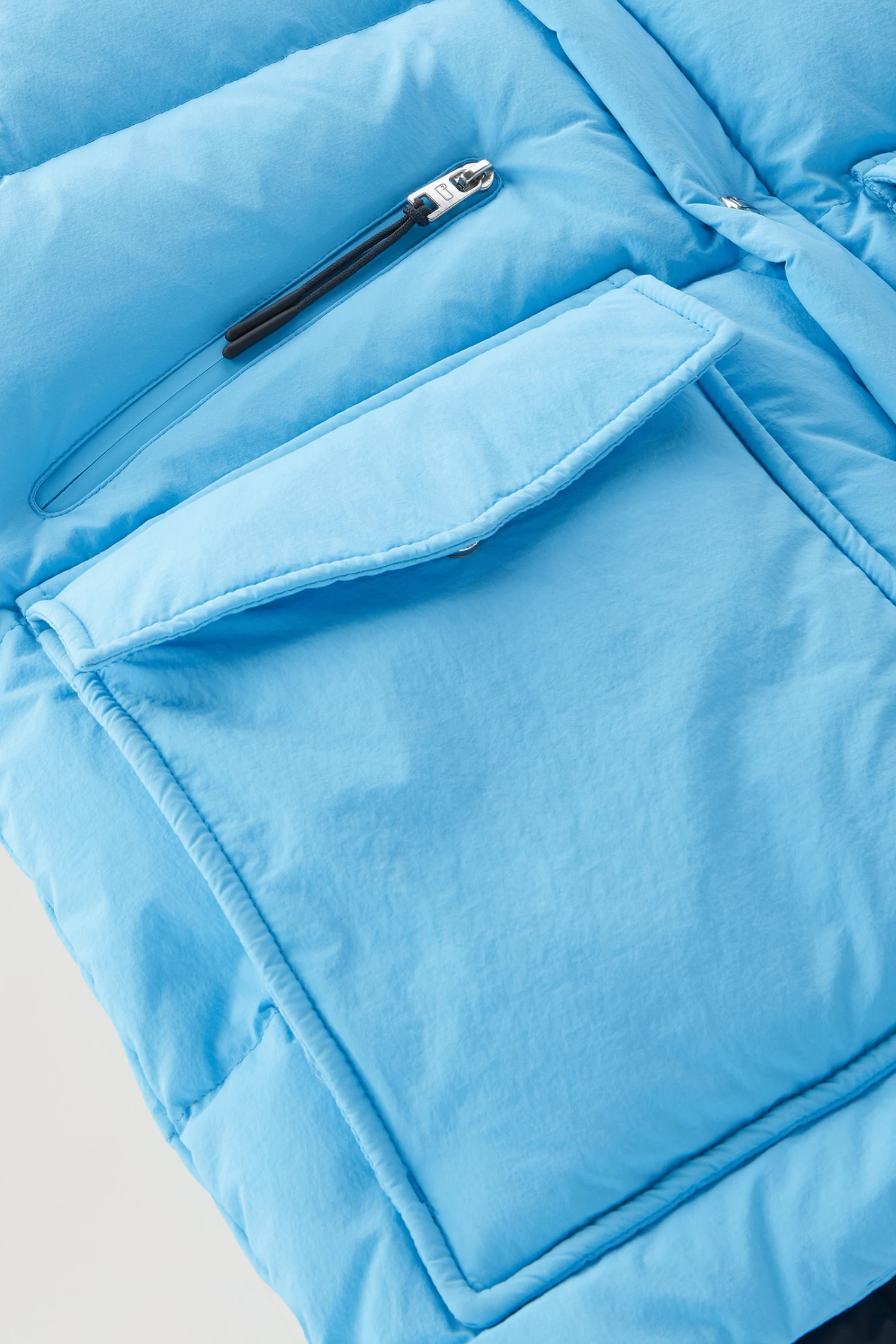 Woolrich Gilet Aleutian In Nylon Riciclato Eco Taslan Trapuntato - Uomo - Blu 10 Woolrich Gilet Aleutian In Nylon Riciclato Eco Taslan Trapuntato - Uomo - Blu - immagine 8