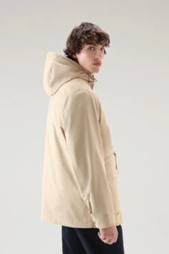 Woolrich Giacca Mountain 3 In 1 In Cotone Soft Byrd Con Gilet Trapuntato Removibile - Uomo - Beige -Offerta Economica Vestiario CFWOOU0717MRUT3329 4377 1