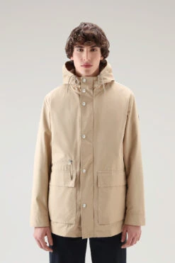 Woolrich Giacca Mountain 3 In 1 In Cotone Soft Byrd Con Gilet Trapuntato Removibile - Uomo - Beige -Offerta Economica Vestiario CFWOOU0717MRUT3329 4377 2