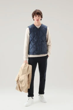 Woolrich Giacca Mountain 3 In 1 In Cotone Soft Byrd Con Gilet Trapuntato Removibile - Uomo - Beige -Offerta Economica Vestiario CFWOOU0717MRUT3329 4377 3