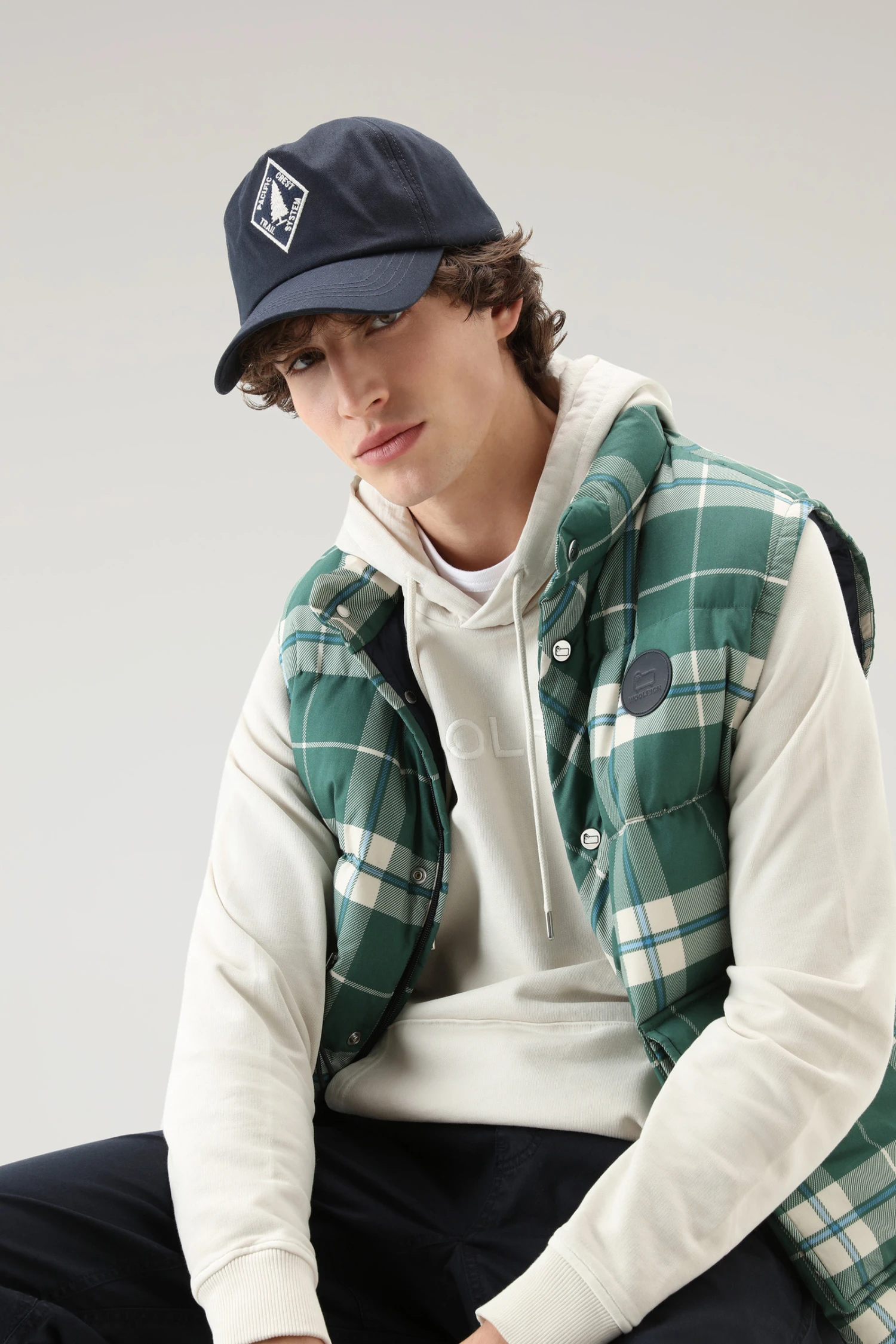 Woolrich Gilet Aleutian In Puro Cotone Trapuntato Con Stampa A Quadri - Uomo - Verde 6 Woolrich Gilet Aleutian In Puro Cotone Trapuntato Con Stampa A Quadri - Uomo - Verde - immagine 4