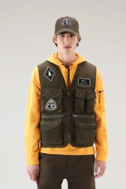 Woolrich Gilet U.S. Trails In Light Eco Ramar - Uomo - Verde