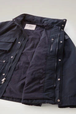 Woolrich Giacca Cruiser Field In Light Eco Ramar Con Cappuccio Richiudibile - Uomo - Blu -Offerta Economica Vestiario CFWOOU0743MRUT2538 3989 10