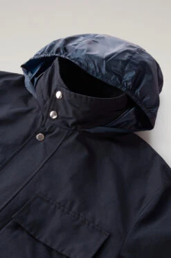 Woolrich Giacca Cruiser Field In Light Eco Ramar Con Cappuccio Richiudibile - Uomo - Blu -Offerta Economica Vestiario CFWOOU0743MRUT2538 3989 6