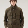 Woolrich Giacca Cruiser Field In Light Eco Ramar Con Cappuccio Richiudibile - Uomo - Verde -Offerta Economica Vestiario CFWOOU0743MRUT2538 614