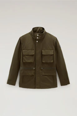 Woolrich Giacca Cruiser Field In Light Eco Ramar Con Cappuccio Richiudibile - Uomo - Verde -Offerta Economica Vestiario CFWOOU0743MRUT2538 614 4