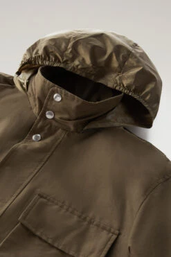 Woolrich Giacca Cruiser Field In Light Eco Ramar Con Cappuccio Richiudibile - Uomo - Verde -Offerta Economica Vestiario CFWOOU0743MRUT2538 614 6