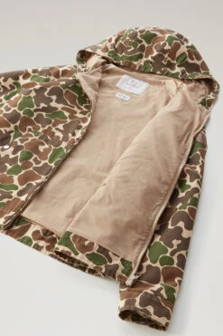 Woolrich Giacca Lobster In Printed Ramar Con Stampa Camouflage - Uomo - Verde -Offerta Economica Vestiario CFWOOU0744MRUT3446 6423 9