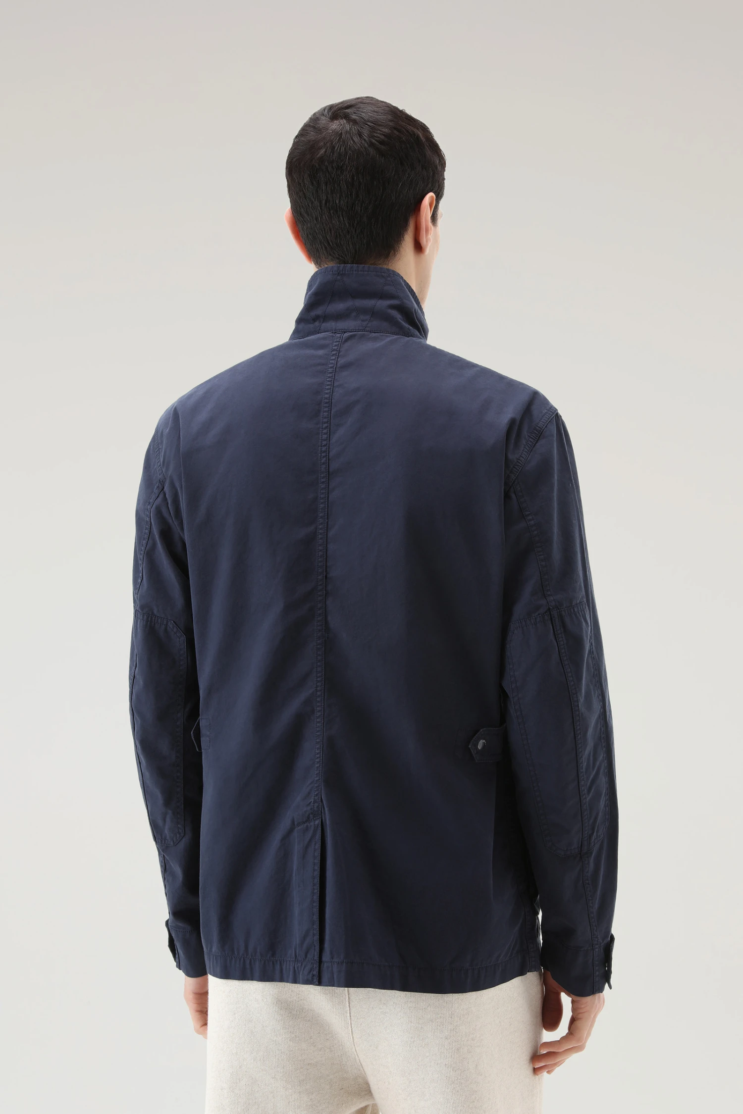 Woolrich Giacca Tinta In Capo In Puro Cotone - Uomo - Blu 5 Woolrich Giacca Tinta In Capo In Puro Cotone - Uomo - Blu - immagine 3