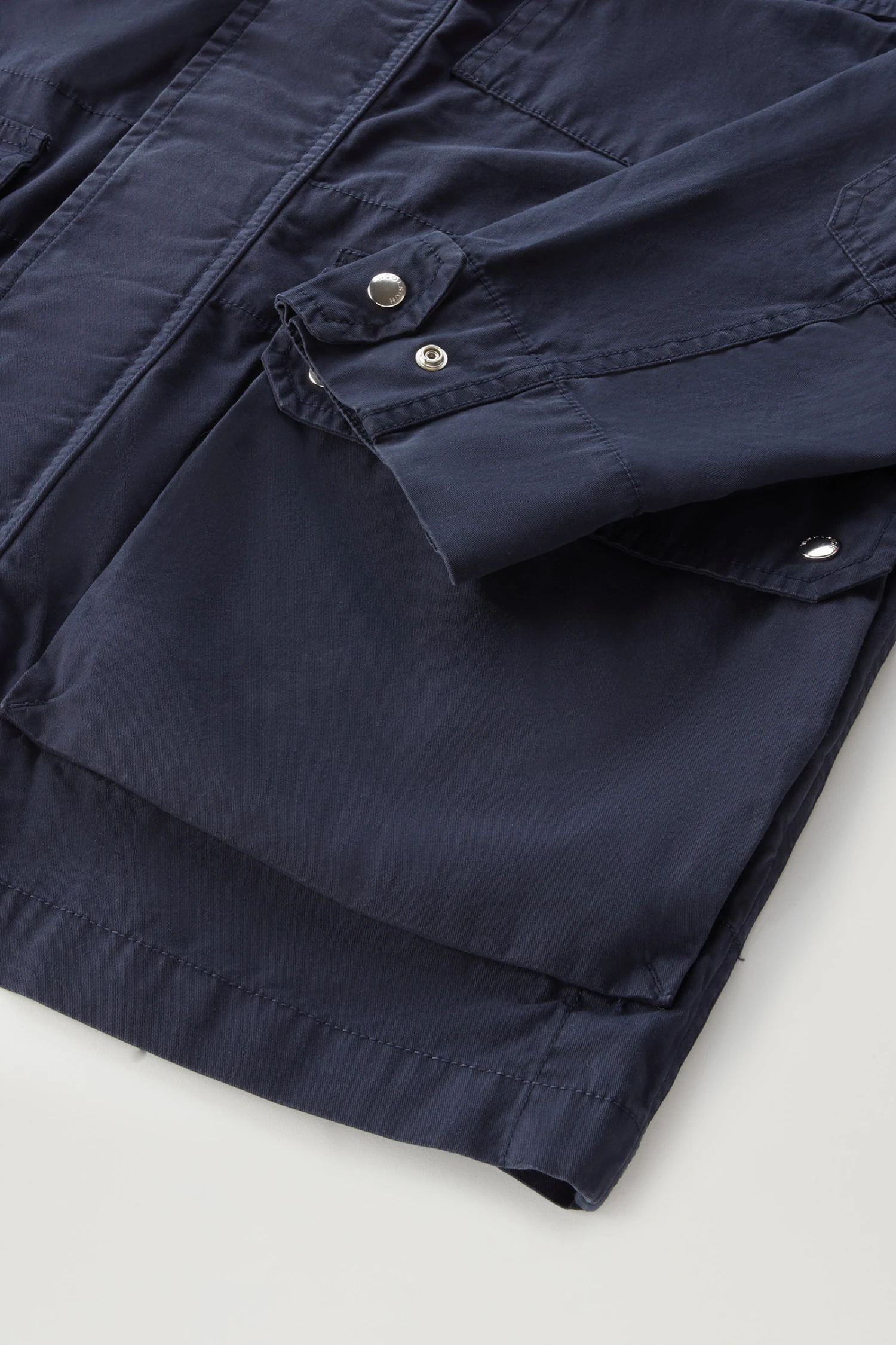 Woolrich Giacca Tinta In Capo In Puro Cotone - Uomo - Blu 9 Woolrich Giacca Tinta In Capo In Puro Cotone - Uomo - Blu - immagine 7