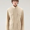 Woolrich Giacca Tinta In Capo In Puro Cotone - Uomo - Beige -Offerta Economica Vestiario CFWOOU0757MRUT2876 4377
