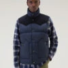 Woolrich Gilet Western Trapuntato - Uomo - Blu -Offerta Economica Vestiario CFWOOU0763MRUT2420 3989