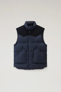 Woolrich Gilet Western Trapuntato - Uomo - Blu -Offerta Economica Vestiario CFWOOU0763MRUT2420 3989 4