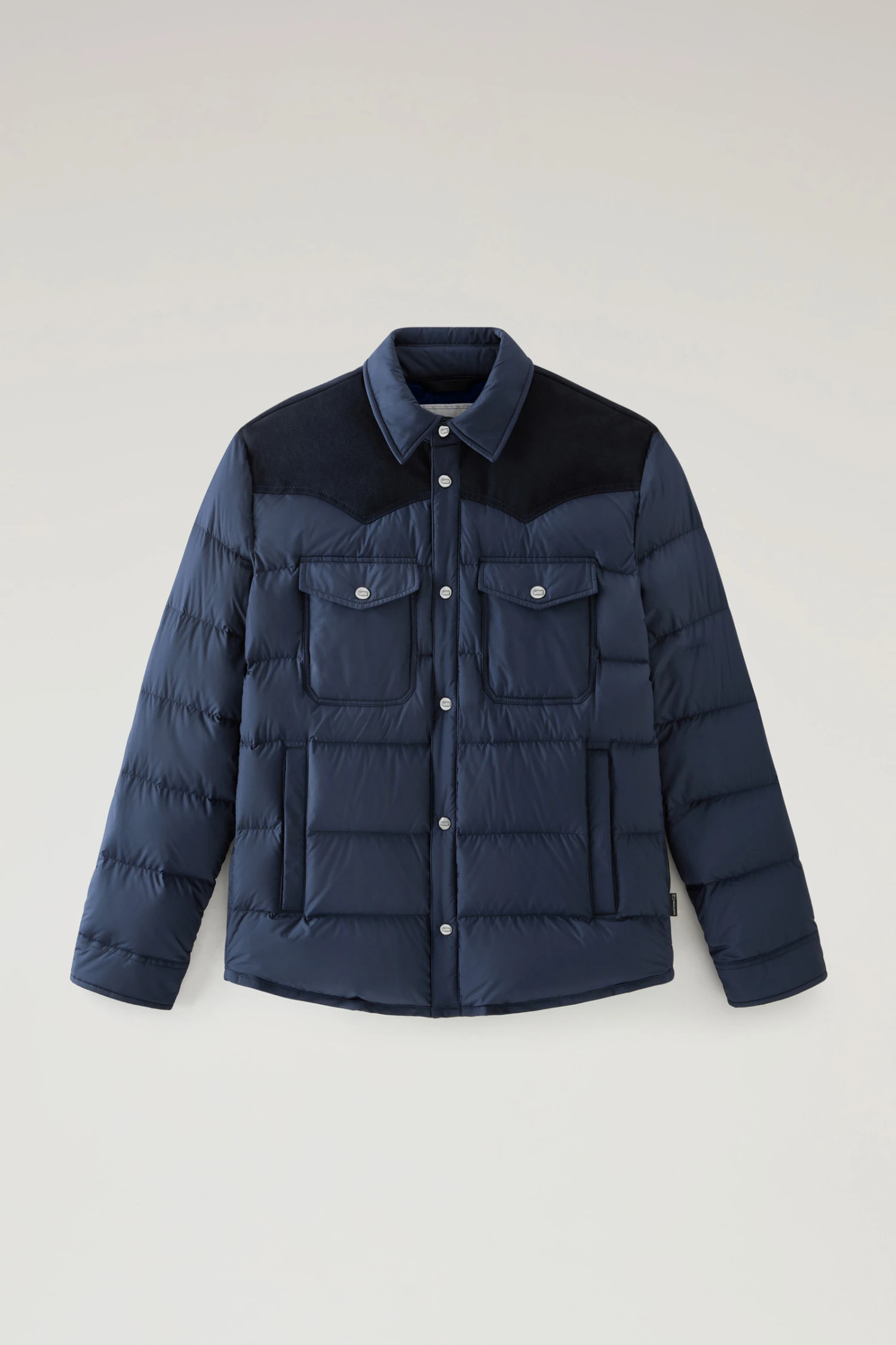 Woolrich Giacca A Camicia Western Trapuntata - Uomo - Blu 7 Woolrich Giacca A Camicia Western Trapuntata - Uomo - Blu - immagine 5