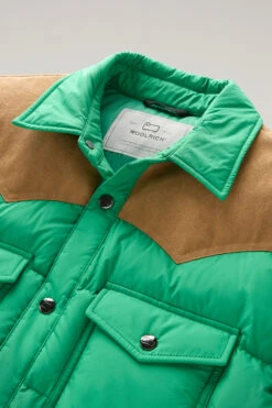 Woolrich Giacca A Camicia Western Trapuntata - Uomo - Verde -Offerta Economica Vestiario CFWOOU0764MRUT2420 600 5
