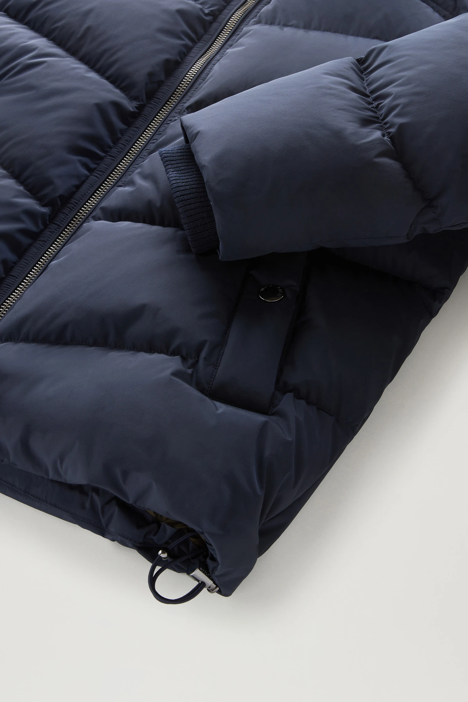 Woolrich Piumino Premium In Nylon Elasticizzato - Uomo - Blu 10 Woolrich Piumino Premium In Nylon Elasticizzato - Uomo - Blu - immagine 8