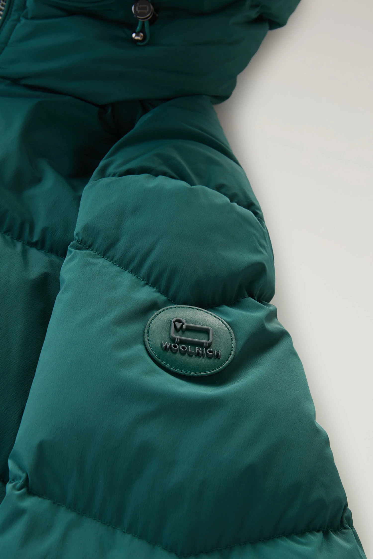 Woolrich Piumino Premium In Nylon Elasticizzato - Uomo - Verde 5 Woolrich Piumino Premium In Nylon Elasticizzato - Uomo - Verde - immagine 3