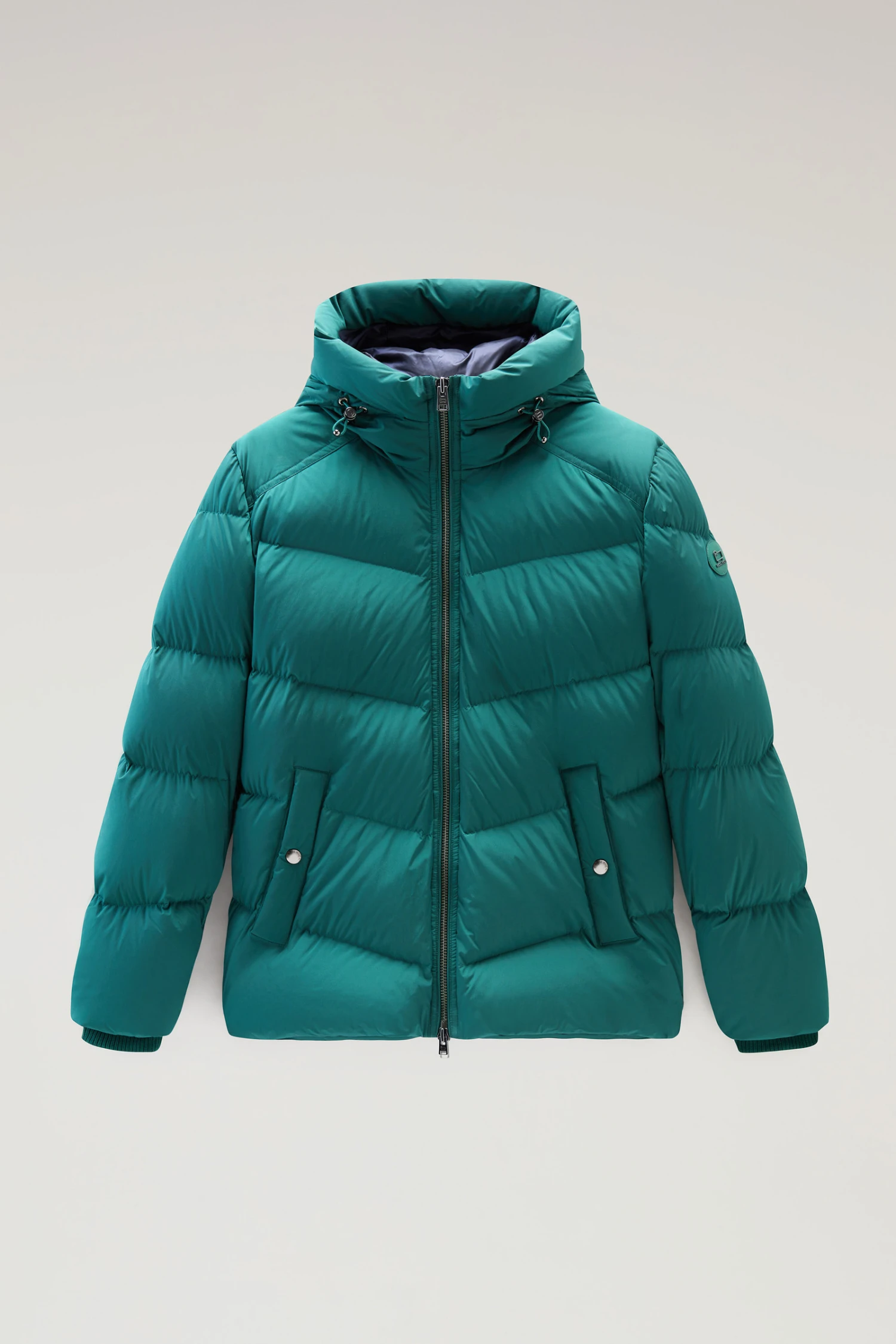 Woolrich Piumino Premium In Nylon Elasticizzato - Uomo - Verde 3 Woolrich Piumino Premium In Nylon Elasticizzato - Uomo - Verde