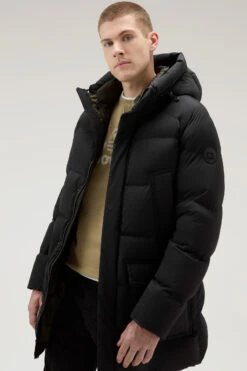 Woolrich Premium Parka Trapuntato In Nylon Elasticizzato - Uomo - Nero 14 Woolrich Premium Parka Trapuntato In Nylon Elasticizzato - Uomo - Nero -Offerta Economica Vestiario CFWOOU0775MRUT3515 100 3
