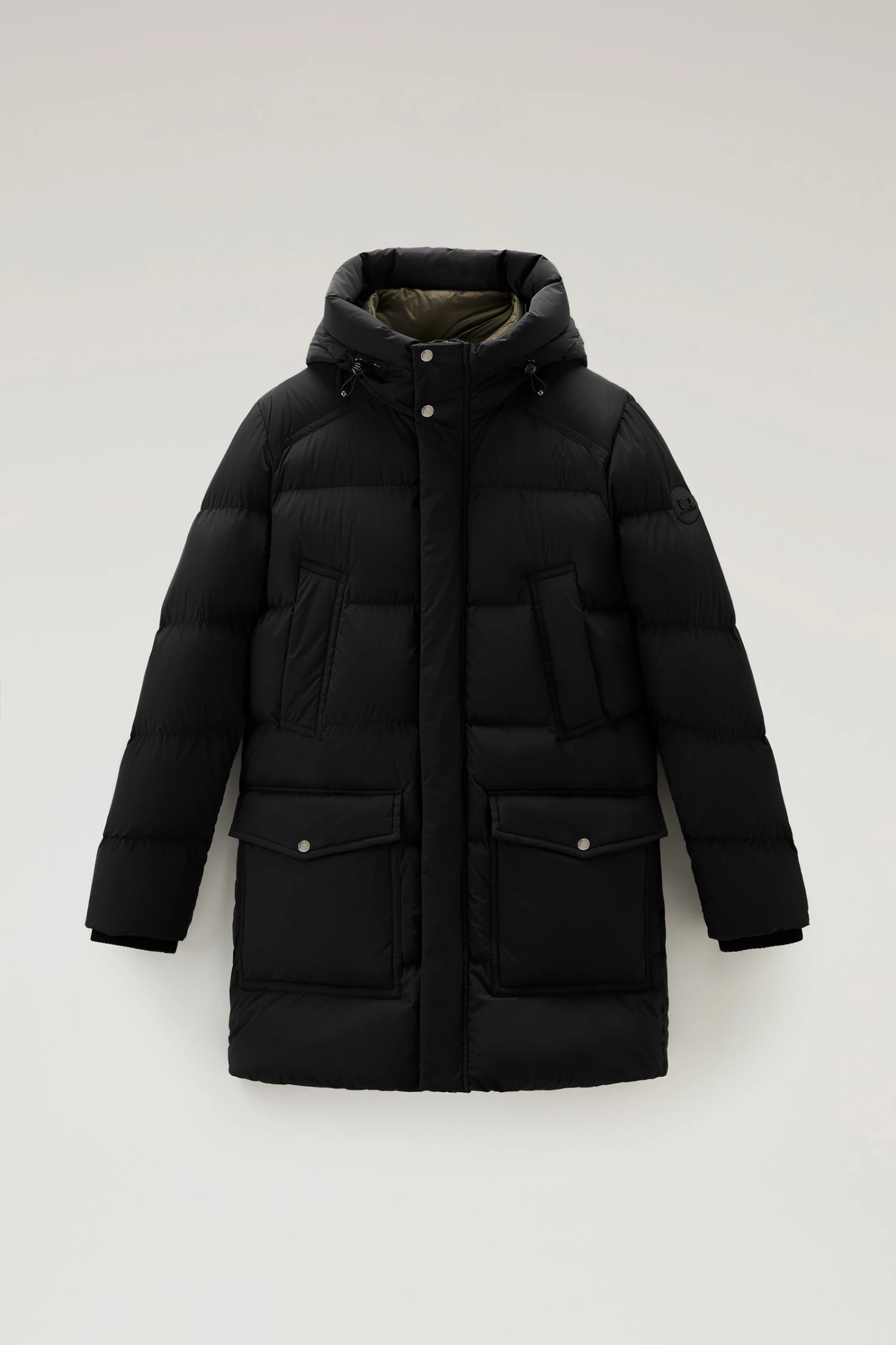 Woolrich Premium Parka Trapuntato In Nylon Elasticizzato - Uomo - Nero 7 Woolrich Premium Parka Trapuntato In Nylon Elasticizzato - Uomo - Nero - immagine 5