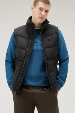 Woolrich Gilet Premium Trapuntato In Nylon Elasticizzato - Uomo - Nero -Offerta Economica Vestiario CFWOOU0776MRUT3515 100 3