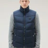 Woolrich Gilet Premium Trapuntato In Nylon Elasticizzato - Uomo - Blu