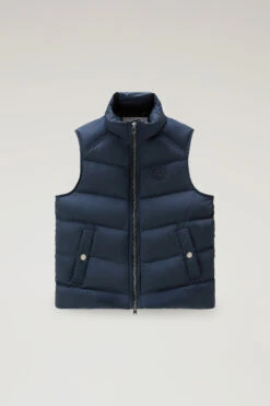 Woolrich Gilet Premium Trapuntato In Nylon Elasticizzato - Uomo - Blu 15 Woolrich Gilet Premium Trapuntato In Nylon Elasticizzato - Uomo - Blu -Offerta Economica Vestiario CFWOOU0776MRUT3515 3989 4