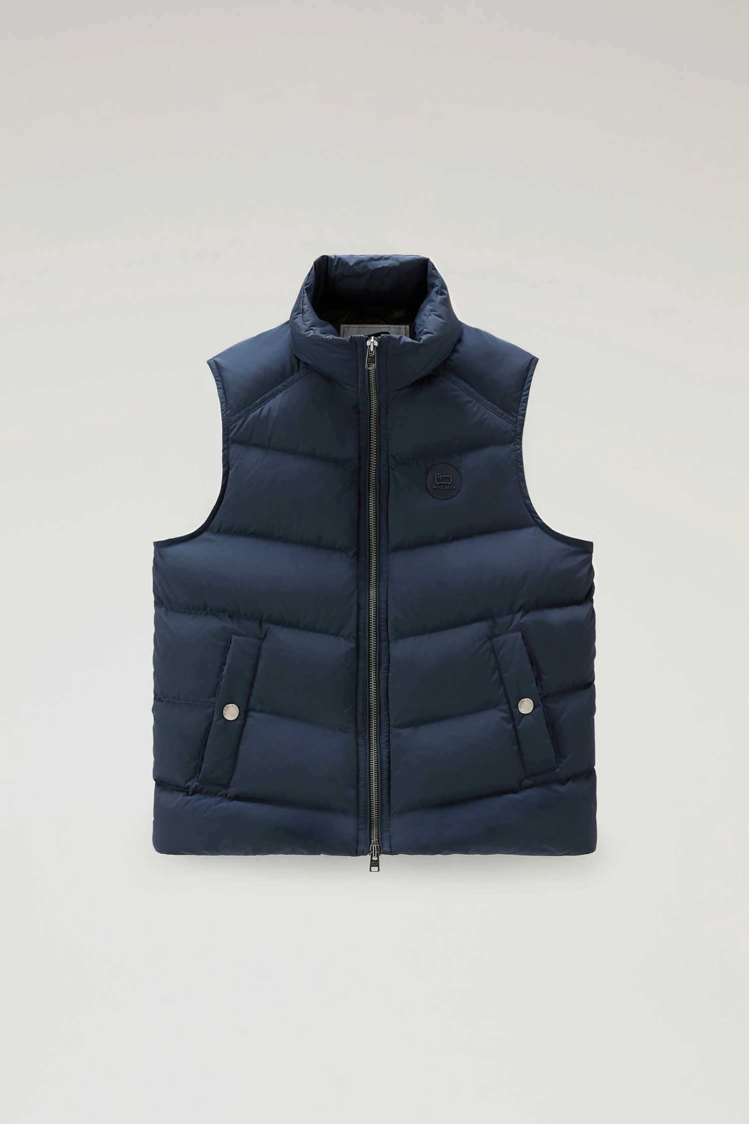 Woolrich Gilet Premium Trapuntato In Nylon Elasticizzato - Uomo - Blu 7 Woolrich Gilet Premium Trapuntato In Nylon Elasticizzato - Uomo - Blu - immagine 5