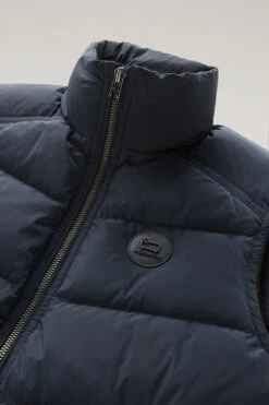 Woolrich Gilet Premium Trapuntato In Nylon Elasticizzato - Uomo - Blu 17 Woolrich Gilet Premium Trapuntato In Nylon Elasticizzato - Uomo - Blu -Offerta Economica Vestiario CFWOOU0776MRUT3515 3989 6