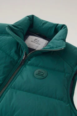 Woolrich Gilet Premium Trapuntato In Nylon Elasticizzato - Uomo - Verde 16 Woolrich Gilet Premium Trapuntato In Nylon Elasticizzato - Uomo - Verde -Offerta Economica Vestiario CFWOOU0776MRUT3515 6221 5