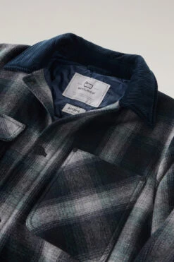 Woolrich Giacca Trucker In Misto Lana Riciclata Imbottita - Uomo - Grigio -Offerta Economica Vestiario CFWOOU0779MRUT3093 1840 5