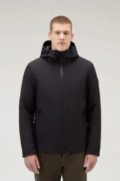 Woolrich Giacca Pacific In Tech Softshell - Uomo - Nero