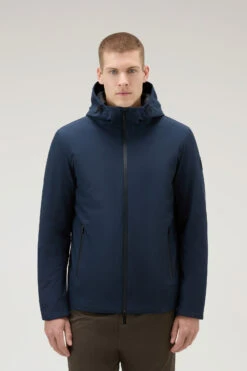 Woolrich Giacca Pacific In Tech Softshell - Uomo - Blu