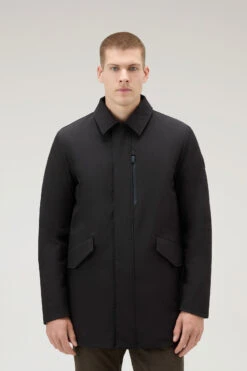 Woolrich Cappotto Barrow Mac In Tech Softshell - Uomo - Nero -Offerta Economica Vestiario CFWOOU0792MRUT3496 100 3