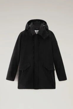 Woolrich Cappotto Barrow Mac In Tech Softshell - Uomo - Nero -Offerta Economica Vestiario CFWOOU0792MRUT3496 100 4