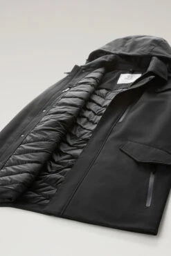 Woolrich Cappotto Barrow Mac In Tech Softshell - Uomo - Nero -Offerta Economica Vestiario CFWOOU0792MRUT3496 100 9