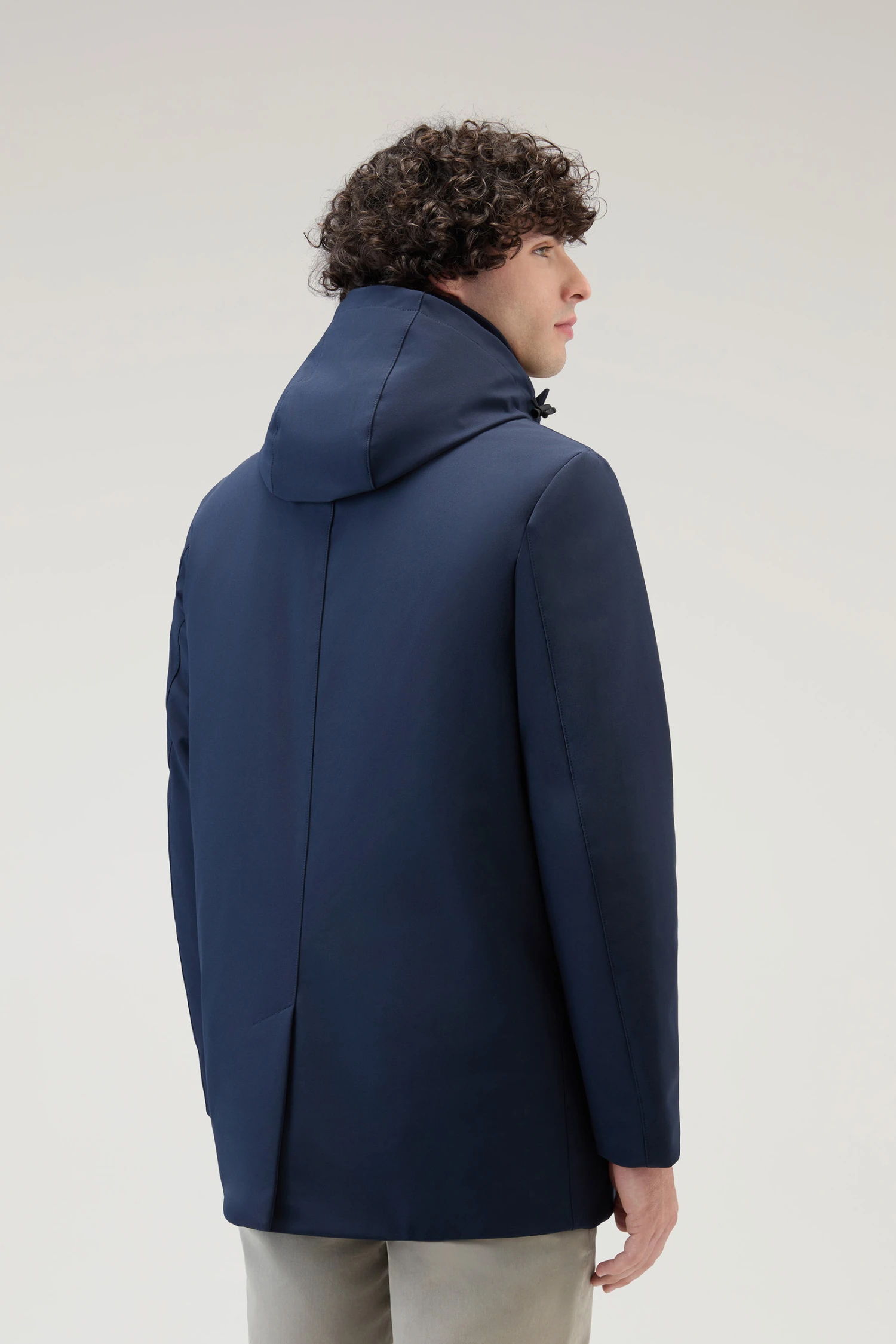 Woolrich Cappotto Barrow Mac In Tech Softshell - Uomo - Blu 5 Woolrich Cappotto Barrow Mac In Tech Softshell - Uomo - Blu - immagine 3