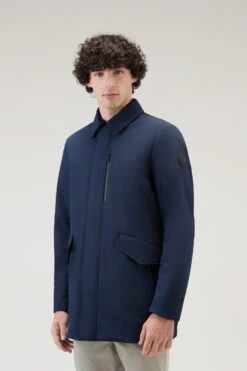 Woolrich Cappotto Barrow Mac In Tech Softshell - Uomo - Blu 16 Woolrich Cappotto Barrow Mac In Tech Softshell - Uomo - Blu -Offerta Economica Vestiario CFWOOU0792MRUT3496 3989 3