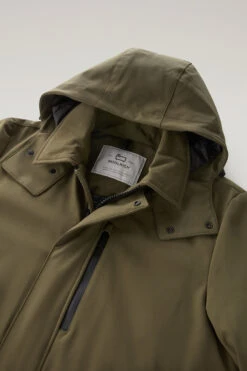 Woolrich Cappotto Barrow Mac In Tech Softshell - Uomo - Verde -Offerta Economica Vestiario CFWOOU0792MRUT3496 614 6