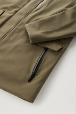 Woolrich Cappotto Barrow Mac In Tech Softshell - Uomo - Verde -Offerta Economica Vestiario CFWOOU0792MRUT3496 614 9